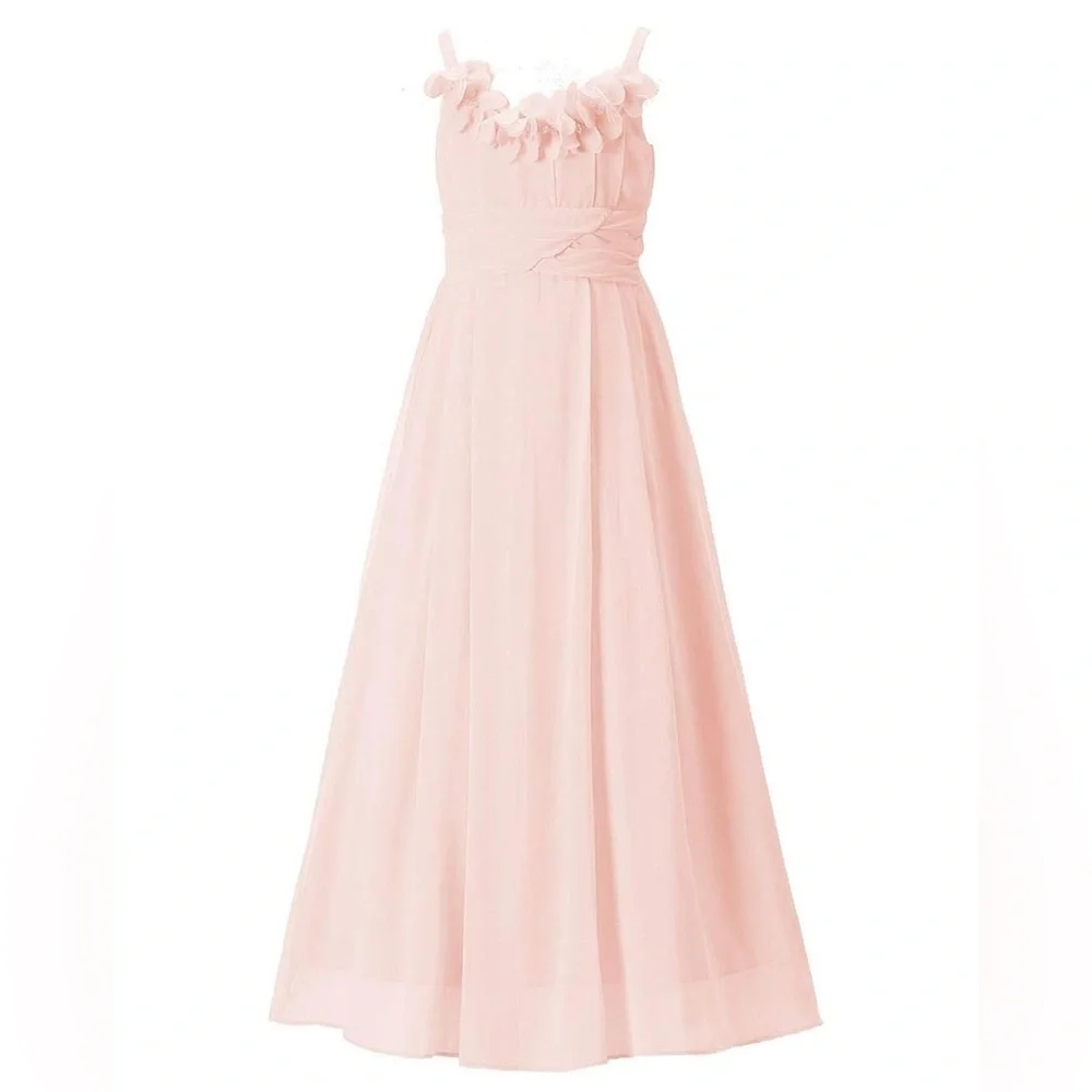 NWT Elegant peach Pink Kids Dress